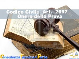 Art. 2697 cc Codice Civile Onere della Prova