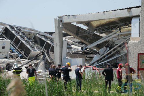 terremoto capannoni lesionati non antismici