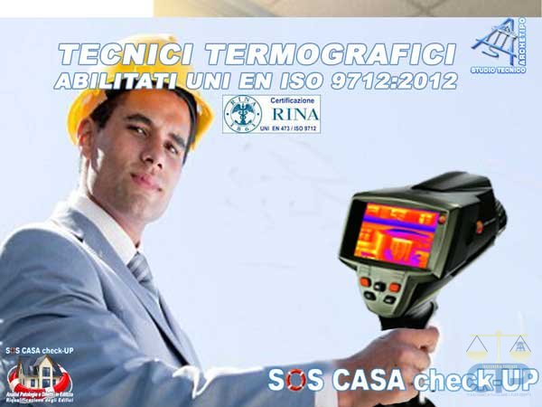 Studio Tecnico Termografico certificato 2° livello uni en iso 9712