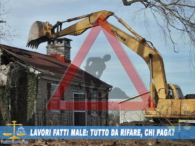 Lavori ristrutturazione fatti male