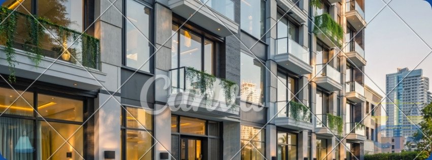 Tecnico osserva la facciata di un edificio condominiale