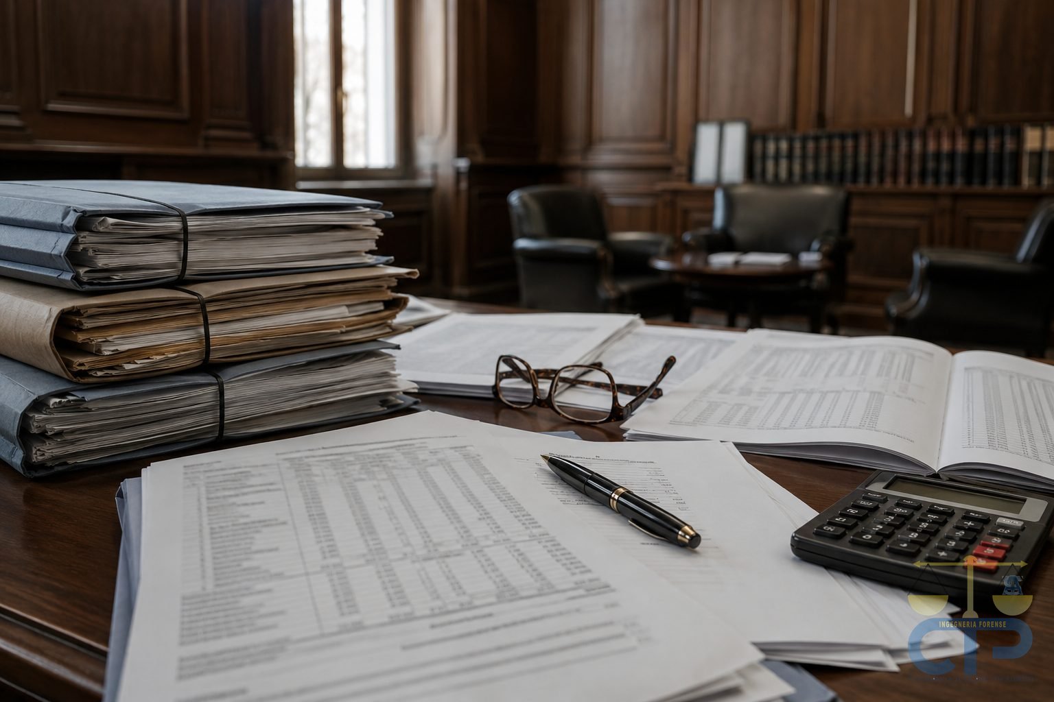 Faldoni, bilanci e calcolatrice accanto a una relazione tecnica: la consulenza di parte nel contenzioso tributario